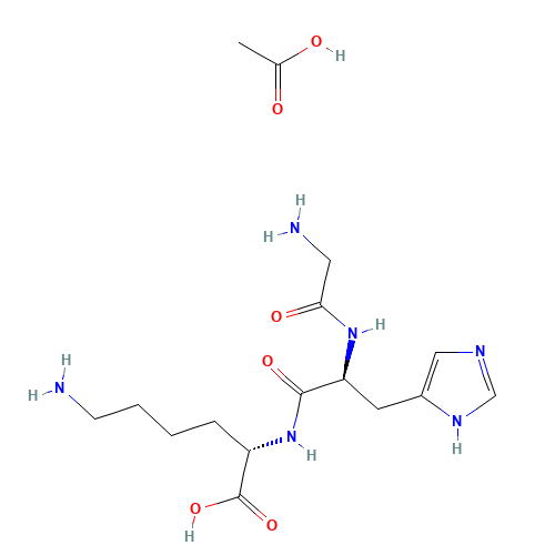 72957-37-0 GLY-HIS-LYS ACETATE SALT chemical structure