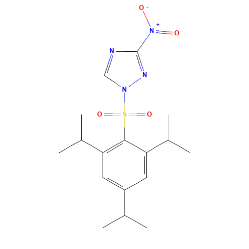 73118-37-3 1-(2,4,6-TRIISOPROPYLBENZENESULFONYL)-3-NITRO-1H-1,2,4-TRIAZOLE chemical structure