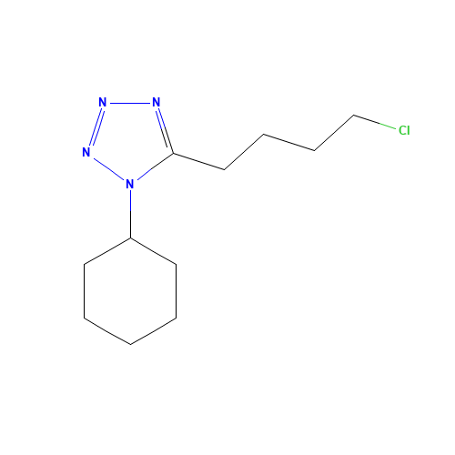 73963-42-5 5-(4-Chlorobutyl)-1-cyclohexanyl tetrazole chemical structure