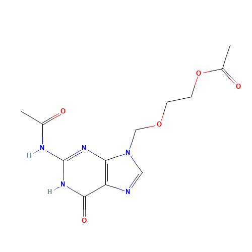 75128-73-3 9-[(2-Acetoxyethoxy)methyl]-N2-acetylguanine chemical structure