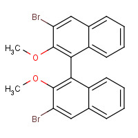 75714-59-9 (R)-3,3'-DIBROMO-2,2'-DIMETHOXY-1,1'-BINAPHTHYL chemical structure