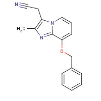 76081-98-6 2-METHYL-8-(PHENYLMETHOXY)IMIDAZO[1,2-A]PYRIDINE-3-ACETONITRILE chemical structure