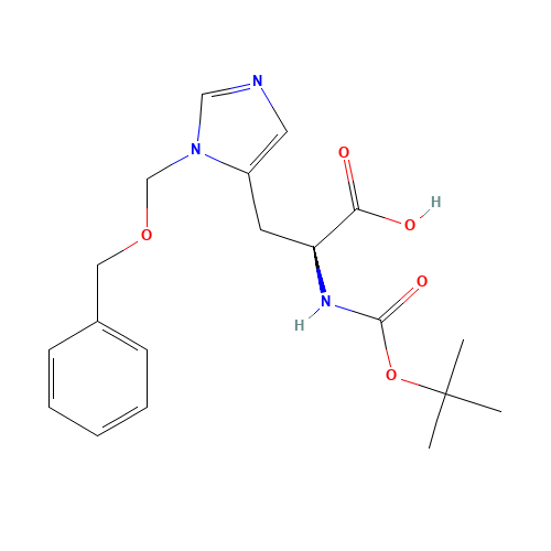 79950-65-5 N-Boc-N'-benzyloxymethyl-L-histidine chemical structure