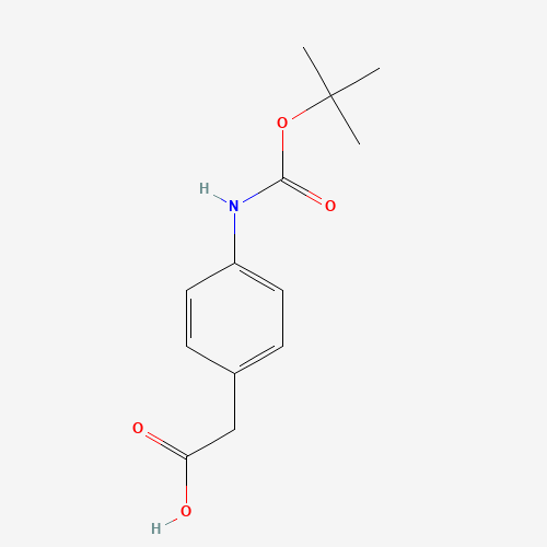 81196-09-0 BOC-(4-AMINOPHENYL)ACETIC ACID chemical structure