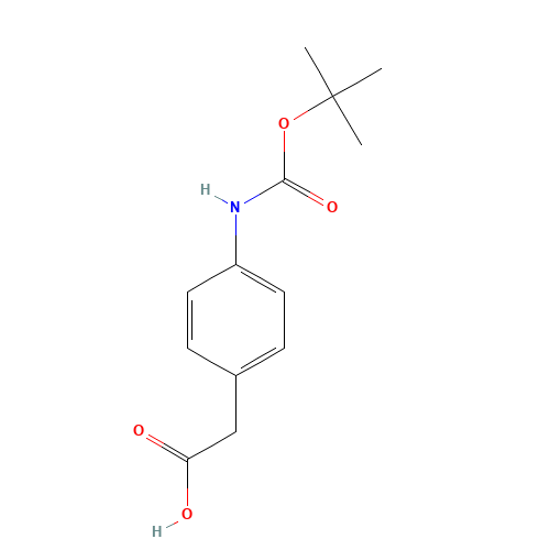 81196-09-0 BOC-(4-AMINOPHENYL)ACETIC ACID chemical structure