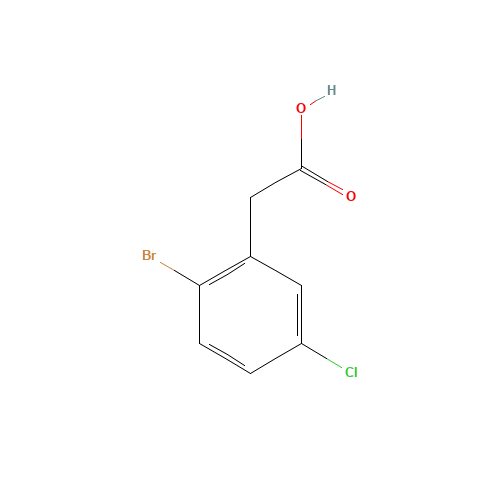 81682-38-4 2-Bromo-5-chlorophenylacetic acid chemical structure