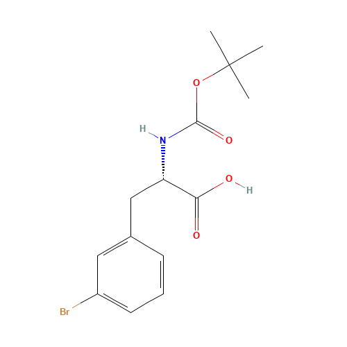 82278-73-7 (S)-N-Boc-3-Bromophenylalanine chemical structure