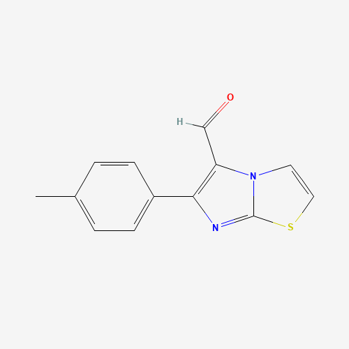 82588-42-9 6-(4-METHYLPHENYL)IMIDAZO[2,1-B][1,3]THIAZOLE-5-CARBALDEHYDE chemical structure