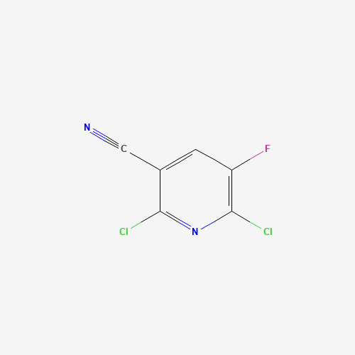 82671-02-1 2,6-Dichloro-5-fluoro-3-pyridinecarbonitrile chemical structure