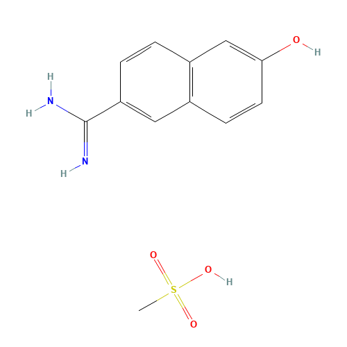 82957-06-0 6-AMIDINO-2-NAPHTHOL METHANESULFONATE chemical structure