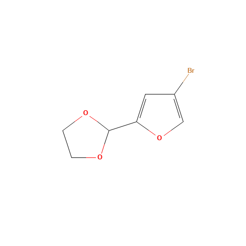 83953-42-8 4-BROMOFURAN-2-CARBOXALDEHYDE ETHYLENE GLYCOL ACETAL chemical structure