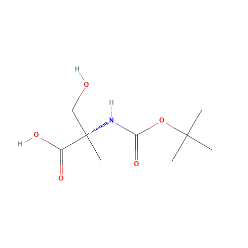 84311-19-3 N-BOC-ALPHA-METHYL-L-SERINE chemical structure