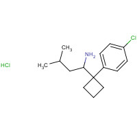 84484-78-6 1-[1-(4-Chlorophenyl)cyclobutyl]-3-methylbutylamine hydrochloride chemical structure