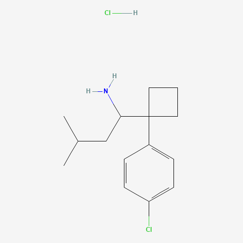 84484-78-6 1-[1-(4-Chlorophenyl)cyclobutyl]-3-methylbutylamine hydrochloride chemical structure