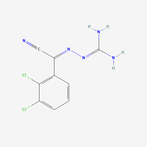 84689-20-3 2-(2,3-Dichlorophenyl)-2-guanidinyliminoacetonitrile chemical structure