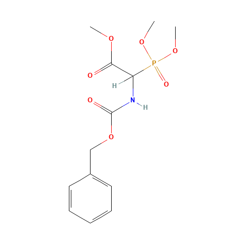 88568-95-0 (+/-)-BENZYLOXYCARBONYL-ALPHA-PHOSPHONOGLYCINE TRIMETHYL ESTER chemical structure