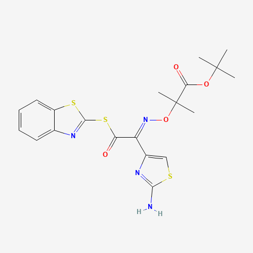89604-92-2 2-Mercaptobenzothiazolyl-(Z)-(2-aminothiazol-4-yl)-2-(tert-butoxycarbonyl) isopropoxyiminoacetate chemical structure