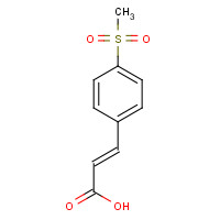 89694-24-6 (2E)-3-[4-(METHYLSULFONYL)PHENYL]PROPENOIC ACID chemical structure