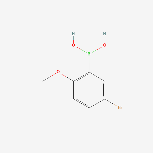 89694-45-1 5-BROMO-2-METHOXYPHENYLBORONIC ACID chemical structure