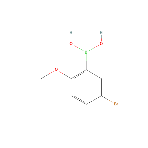 89694-45-1 5-BROMO-2-METHOXYPHENYLBORONIC ACID chemical structure