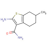 95211-68-0 2-AMINO-6-METHYL-4,5,6,7-TETRAHYDRO-1-BENZOTHIOPHENE-3-CARBOXAMIDE chemical structure