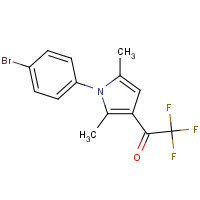95337-69-2 1-[1-(4-BROMOPHENYL)-2,5-DIMETHYL-1H-PYRROL-3-YL]-2,2,2-TRIFLUORO-1-ETHANONE chemical structure