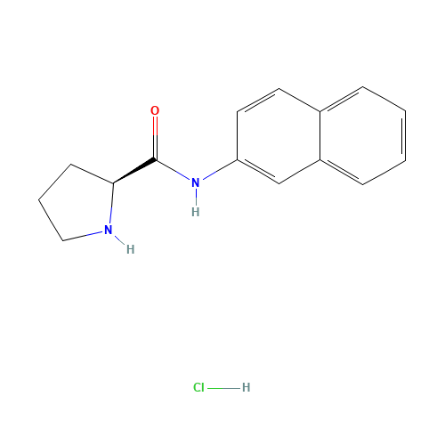 97216-16-5 L-PROLINE BETA-NAPHTHYLAMIDE HYDROCHLORIDE chemical structure