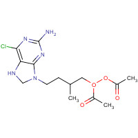 97845-60-8 9-(4-Acetoxy-3-acetoxymethylbutyl)-2-amino-6-chloropurine chemical structure