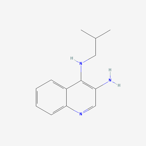99010-09-0 N4-(2-METHYLPROPYL)-3,4-QUINOLINEDIAMINE chemical structure