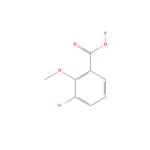 101084-39-3 3-BROMO-2-METHOXYBENZOIC ACID 97 chemical structure