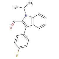 101125-34-2 3-(4-FLUORO-PHENYL)-1-ISOPROPYL-1H-INDOLE-2-CARBALDEHYDE chemical structure