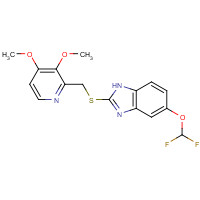 102625-64-9 5-Difluoromethoxy-2-{[(3,4-dimethoxy-2-pyridinyl)methyl]thio}-1H-benzimidazole chemical structure