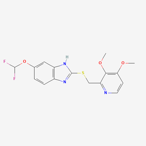 102625-64-9 5-Difluoromethoxy-2-{[(3,4-dimethoxy-2-pyridinyl)methyl]thio}-1H-benzimidazole chemical structure