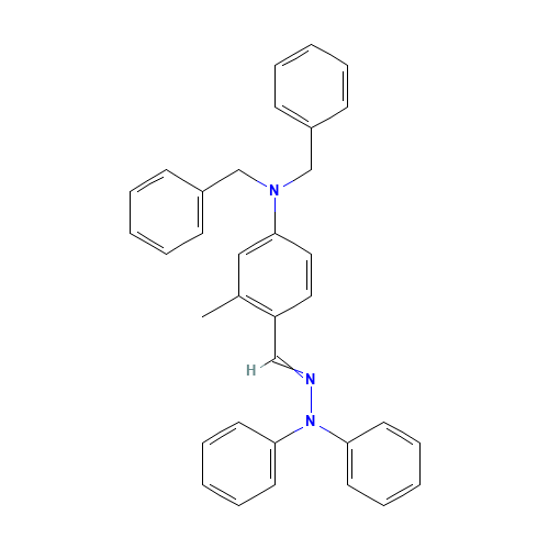 103079-11-4 2-Methyl-4-dibenzylaminobenzaldehyde-1,1-diphenylhydrazone chemical structure