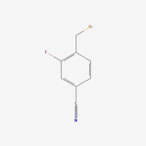 105942-09-4 2-Fluoro-4-cyanobenzyl bromide chemical structure
