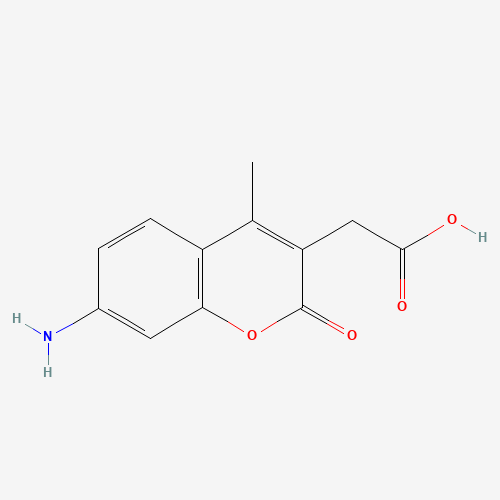 106562-32-7 7-AMINO-4-METHYL-3-COUMARINYLACETIC ACID chemical structure