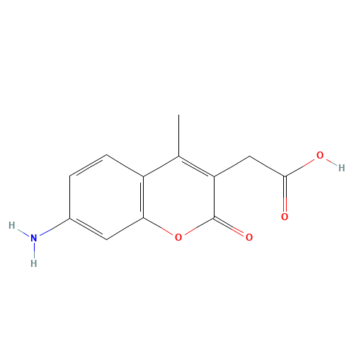 106562-32-7 7-AMINO-4-METHYL-3-COUMARINYLACETIC ACID chemical structure