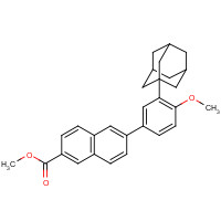106685-41-0 Mehtyl 6-[3-(1-adamanty)-4-methoxy phenyl]-2-naphthoate chemical structure