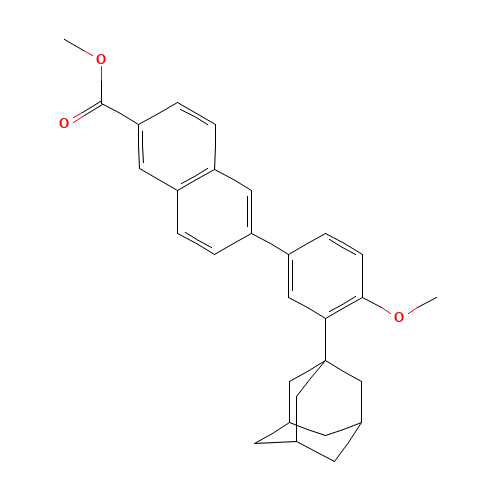 106685-41-0 Mehtyl 6-[3-(1-adamanty)-4-methoxy phenyl]-2-naphthoate chemical structure
