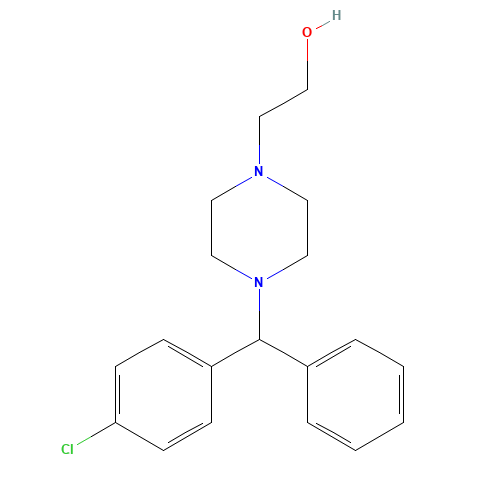 109806-71-5 4-[(4-CHLOROPHENYL)PHENYLMETHYL]-1-PIPERAZINEETHANOL DIHYDROCHLORIDE chemical structure