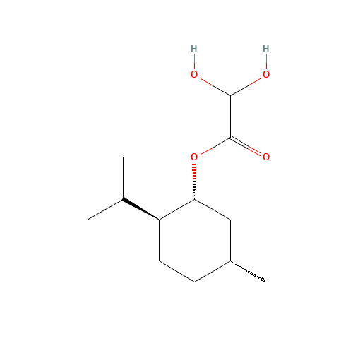 111969-64-3 (1R,2S,5R)-5-Methyl-2-(1-methylethyl)cyclohexyl dihydroxy-acetate chemical structure
