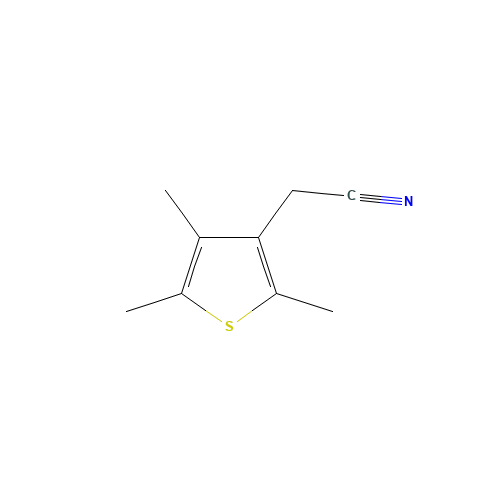 112440-49-0 3-(CYANOMETHYL)-2,4,5-TRIMETHYLTHIOPHENE chemical structure