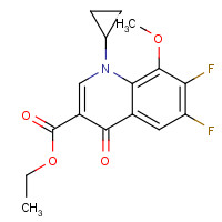 112811-71-9 1-Cyclopropyl-6,7-difluoro-1,4-dihydro-8-methoxy-4-oxo-3-quinolinecarboxylic acid ethyl ester chemical structure