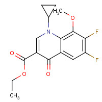 112811-71-9 1-Cyclopropyl-6,7-difluoro-1,4-dihydro-8-methoxy-4-oxo-3-quinolinecarboxylic acid ethyl ester chemical structure