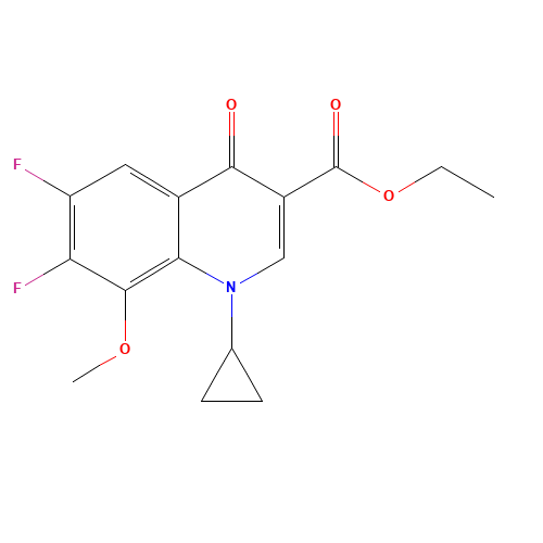 112811-71-9 1-Cyclopropyl-6,7-difluoro-1,4-dihydro-8-methoxy-4-oxo-3-quinolinecarboxylic acid ethyl ester chemical structure