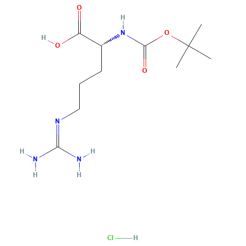113712-06-4 BOC-D-ARG-OH HCL H2O chemical structure