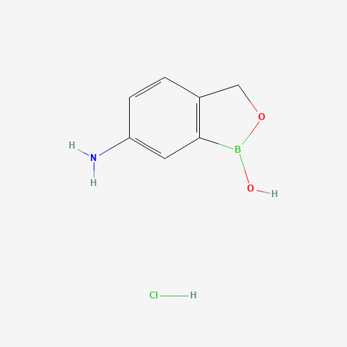 117098-93-8 (5-AMINO-2-HYDROXYMETHYLPHENYL)BORONIC ACID,HCL,DEHYDRATE chemical structure
