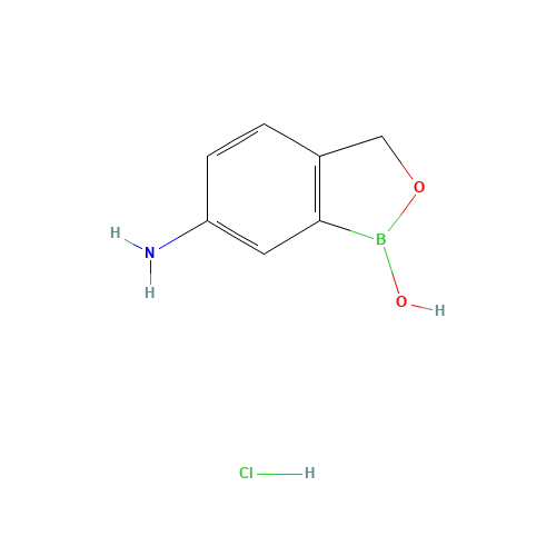 117098-93-8 (5-AMINO-2-HYDROXYMETHYLPHENYL)BORONIC ACID,HCL,DEHYDRATE chemical structure