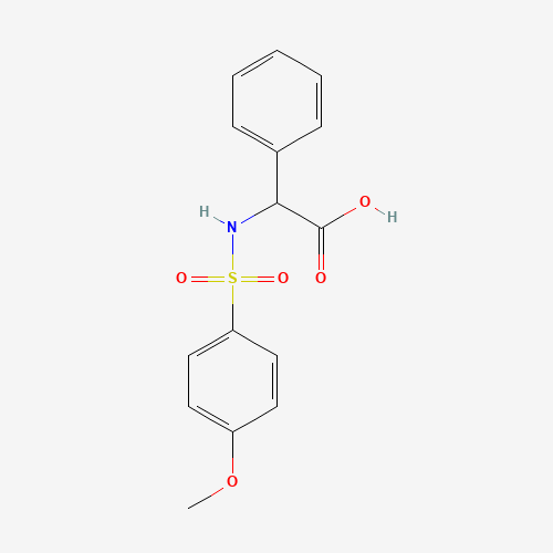 117309-46-3 2-([(4-METHOXYPHENYL)SULFONYL]AMINO)-2-PHENYLACETIC ACID chemical structure