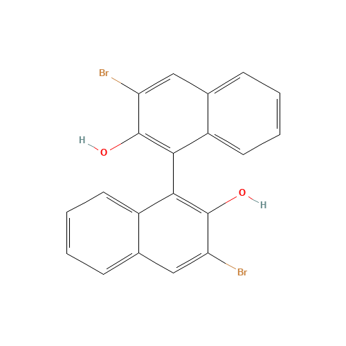 119707-74-3 (S)-(-)-3,3'-DIBROMO-1,1'-BI-2-NAPHTHOL chemical structure